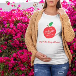 Camiseta A Maçã Do Nosso Chá de fraldas De Olhos