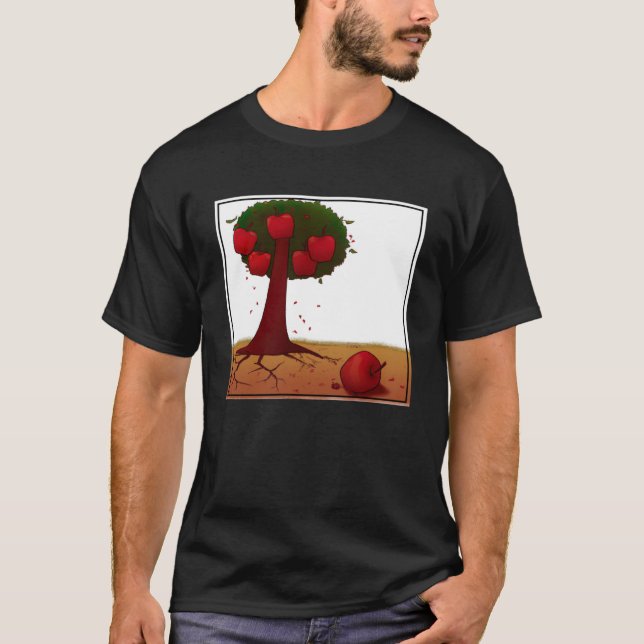Camiseta A Maçã não cai longe da árvore (Frente)