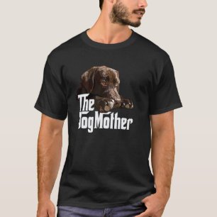 Camiseta A Mãe Cachorro Lab Chocolate Mãe Labrador Marrom R