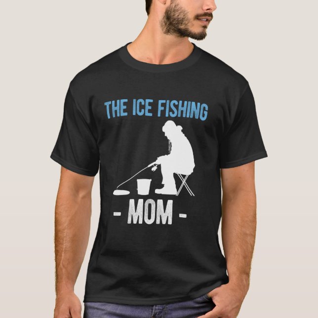 Camiseta A Mãe da Pesca no Gelo Dia das Mães (Frente)