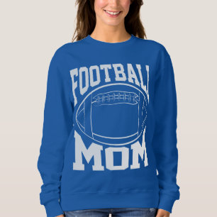 Camiseta A mãe de futebol em branco com o nome e o número d