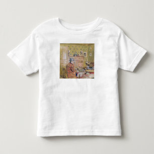 Camiseta A mãe do artista que toma o pequeno almoço,