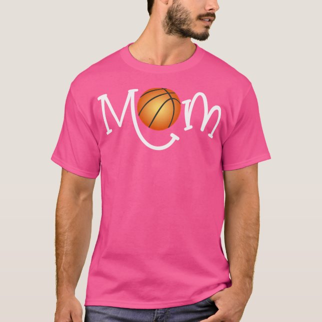 Camiseta A Mãe Dotada De Basquete Clássico Com Basquete (Frente)