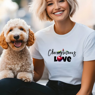 Camiseta A mãe engraçada vibe cereja vermelha slogan dia da