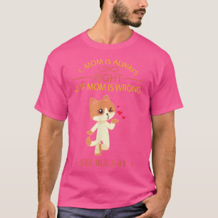 Camiseta A Mãe Está Sempre Certa Piada Bonita Novidade4048