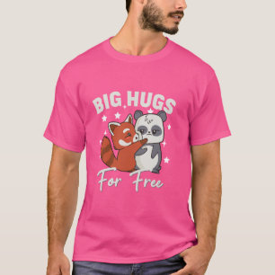 Camiseta A mãe grátis abraça o urso Tee Cute engraçado, mãe