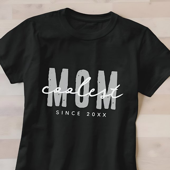 Camiseta A Mãe Mais Fria Desde 20XX Moderno, Um Pré-Disquet (Criador carregado)