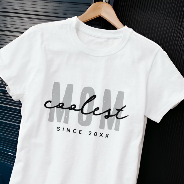 Camiseta A Mãe Mais Fria Desde 20XX Moderno, Um Pré-Disquet (Criador carregado)