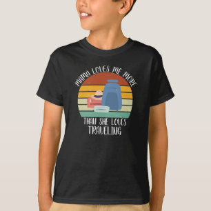 Camiseta A Mãe PERSONALIZADA Me Ama Mais Do Que Ela Adora