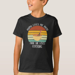 Camiseta A Mãe PERSONALIZADA Me Ama Mais Do Que O Cozinhar