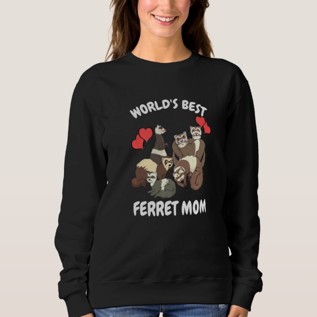 Camiseta A Mãe Pet Ferret do Mundo (Frente)