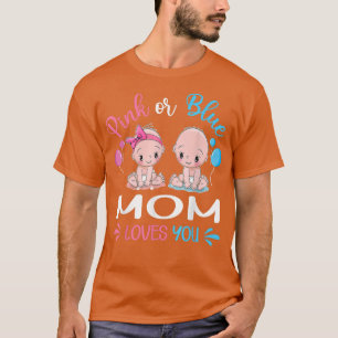 Camiseta A Mãe Rosa Ou Azul Adora-Te Uma Engraçada Revelaçã