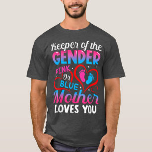 Camiseta A Mãe Rosa Ou Azul Engraçada Ama A Sua Revelação D