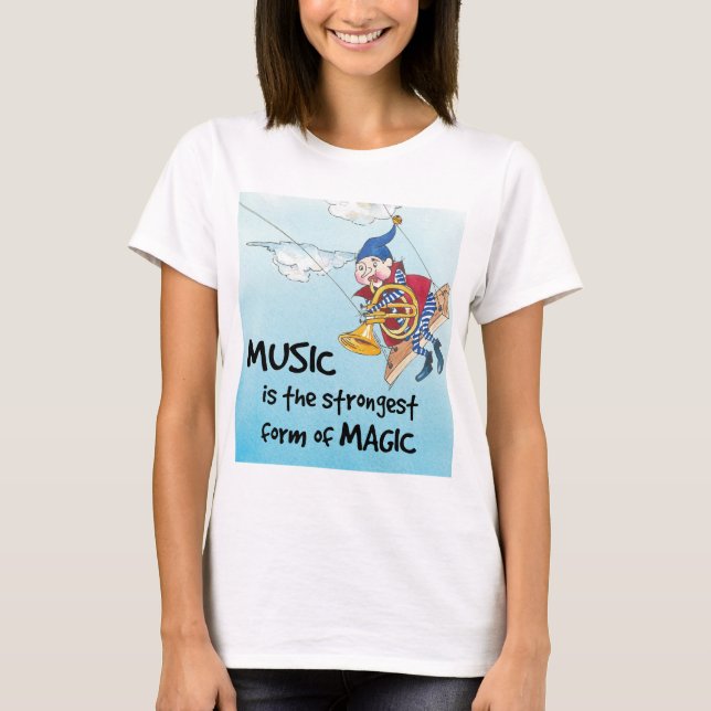 Camiseta A magia da música (Frente)