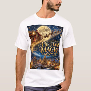 Camiseta **A Magia do Natal Aguarda**