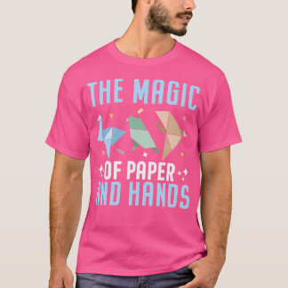 Camiseta A Magia Do Papel E Das Mãos Origami