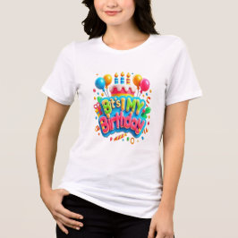 Camiseta A Mágica dos Balões Bolo Feliz Aniversário