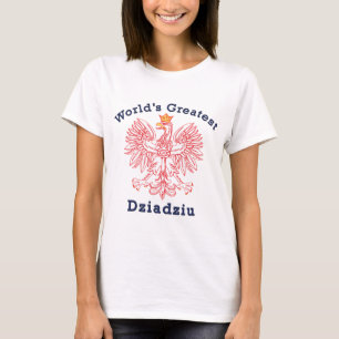 Camiseta A maior águia vermelha de Dziadziu do mundo