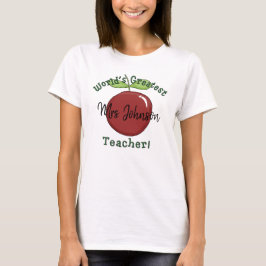 Camiseta A maior Apple Entusiasta de Professores do Mundo c