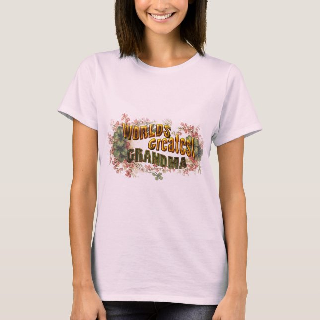 Camiseta A maior avó do mundo (Frente)