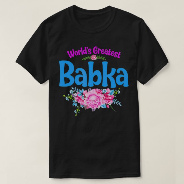 Camiseta A maior avó polonesa de Babka do mundo (Frente do Design)