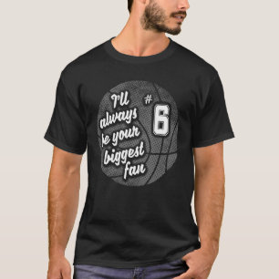 Camiseta A maior jogadora de basquete de fã mãe D
