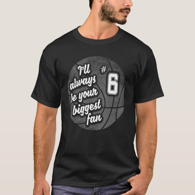 Camiseta A maior jogadora de basquete de fã mãe D (Frente)