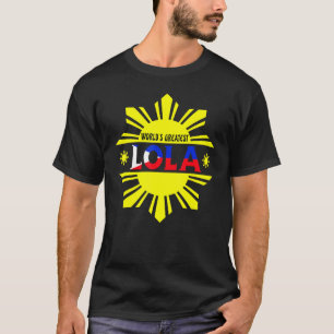 Camiseta A Maior Lola Filipina Avó Filipina do Mundo