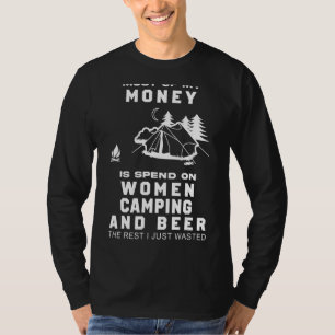 Camiseta A Maior Parte Do Meu Dinheiro É Gasto Com Mulheres
