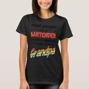 Camiseta A maioria das Pessoas me chama de barman mais impo