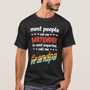 Camiseta A maioria das Pessoas me chama de barman mais impo
