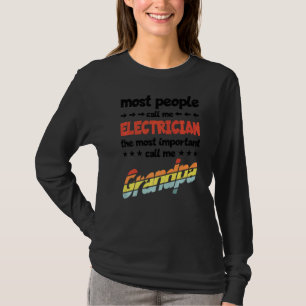 Camiseta A maioria das Pessoas me chama de eletricista mais