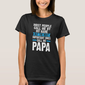 Camiseta A maioria das pessoas me chamam de papa Vovô