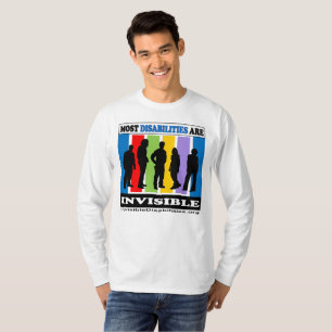 Camiseta A maioria de inabilidades são invisíveis - camis