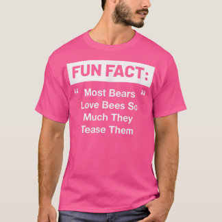Camiseta A Maioria Dos Ursos Adora As Abelhas Tão Engraçada