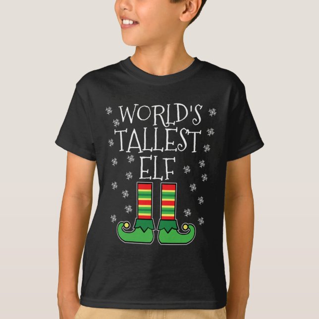 Camiseta A mais alta família de Elf Matching Christma (Frente)