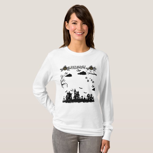 Camiseta A Maldição Oca branca (Frente Completa)