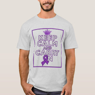 Camiseta A malformação de Chiari mantem a calma e continua