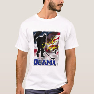 Camiseta A mamã do hóquei para Barack Obama, vota 2008