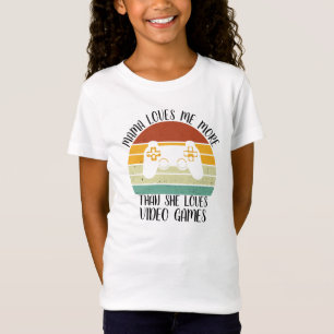 Camiseta A Mama PERSONALIZADA Me Ama Mais Do Que Ama O Víd