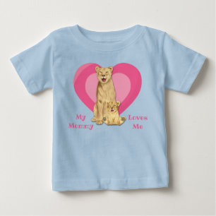 Camiseta A mamãe Me Ama Um Bebê Leão
