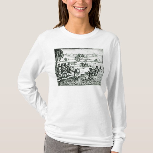 Camiseta A maneira hotentote da pesca (Frente)