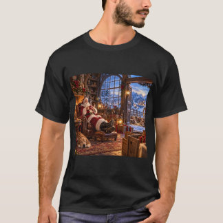 Camiseta A Manhã Após o Papai Noel e a Rena do Natal