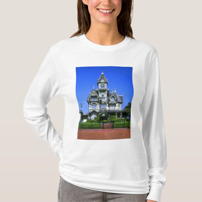 Camiseta A Mansão Carson em Eureka, Califórnia (Frente)