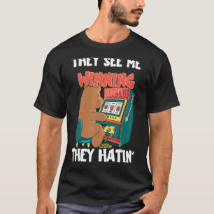Camiseta A Máquina de Jogos do Casino Sala de Jogos Livres