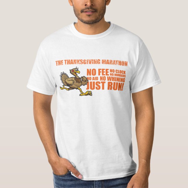 Camiseta A maratona da acção de graças (Frente)