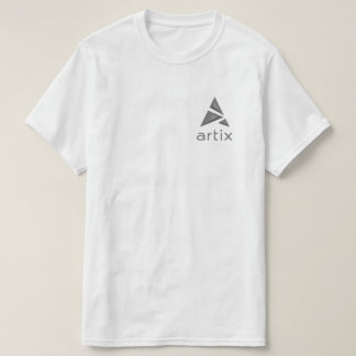 Camiseta A marca greyscale do logotipo de Artix saiu no