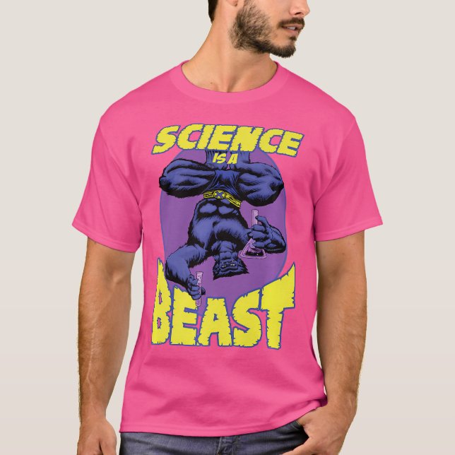 Camiseta A Marvel X-Men Science É Um Retro Da Besta Dr. Mcc (Frente)