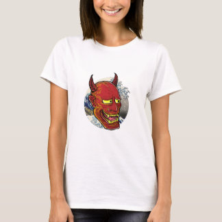 Camiseta A máscara de Hannya japonesa