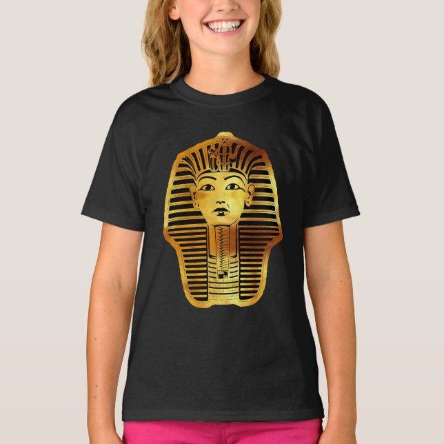 Camiseta A Máscara Dourada Egípcia de Tutancâmon (Frente)
